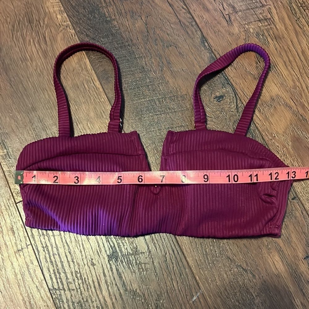 DIP Maroon Bikini Top size Small - Picture 10 of 10